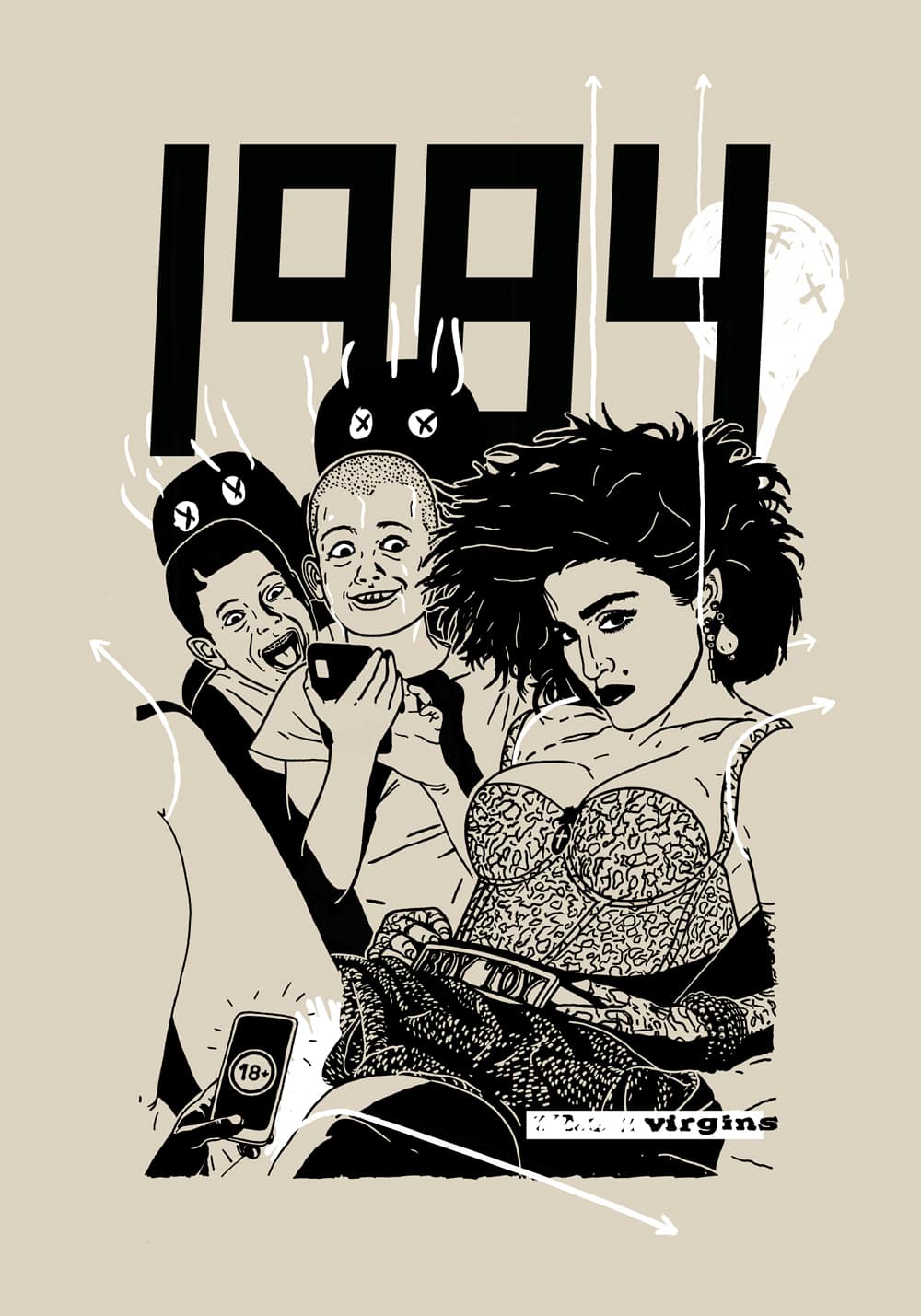 Sebastian Bandin - Dibujo serie Es 1984 Virgins - Drawing series It's 1984 Virgins